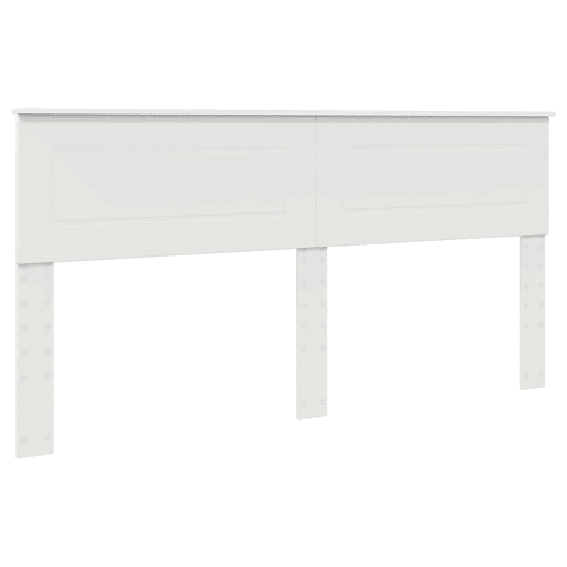 Estrutura De Cama De Casal Simple King Size - Branco 200 x 200 cm Madeira processada