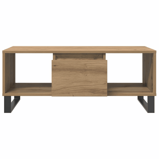 Mesa de Centro, Mesa baixa, 90x50x36,5cm deriv. madeira carvalho artisiano