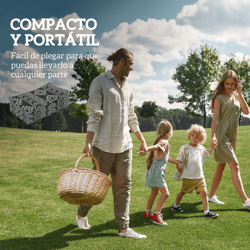 Outsunny Tapete para Exterior, 182x274 cm, Tapete Reversível com Padrão Geométrico, Impermeável, Anti-UV, para Terraço, Varanda, Jardim, Campismo, Viagens de Autocaravana, Preto e Cinzento Claro