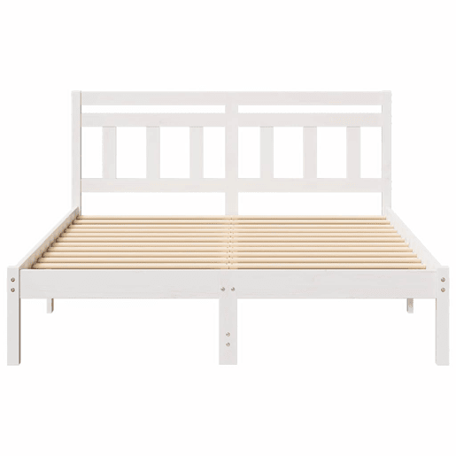 Estrutura De Cama De Casal Simple - Branco 140 x 190 cm
