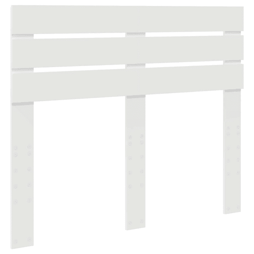 Estrutura da Cama de casal simple com cabeceira Branco 120 x 190 cm