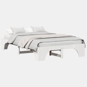 Estrutura De Cama De Casal Simple - Branco 140 x 190 cm