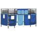 Estructura de Cama Alta Infantil 205x85 Estructura de Cama Alta Infantil 205x85 Azul/ Negro