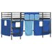 Estructura de Cama Alta Infantil 205x85 Estructura de Cama Alta Infantil 205x85 Azul/ Negro