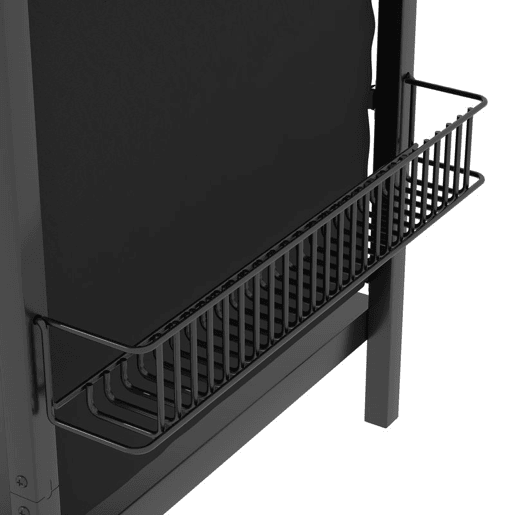 Outsunny Barbecue a Gás BBQ com 2 Queimadores de 5 kW Termómetro Mesas Laterais Prateleira Grelha de Aquecimento Ignição Piezoelétrica Bandeja de Gordura e 2 Rodas Preto