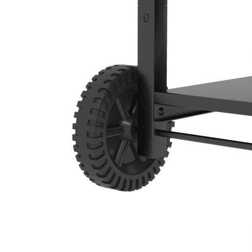 Outsunny Barbecue a Gás BBQ com 2 Queimadores de 5 kW Termómetro Mesas Laterais Prateleira Grelha de Aquecimento Ignição Piezoelétrica Bandeja de Gordura e 2 Rodas Preto