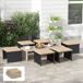 Cojines para Silla Poliéster Outsunny 40x40 Cojines para Silla Poliéster Outsunny 40x40 Crudo