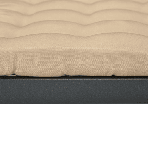 Outsunny Conjunto de 6 Almofadas para Cadeiras de Jantar 40x40 cm 6 Peças Almofadas para Cadeiras de Jardim Acolchoadas com Fitas e Capas Removíveis Caqui