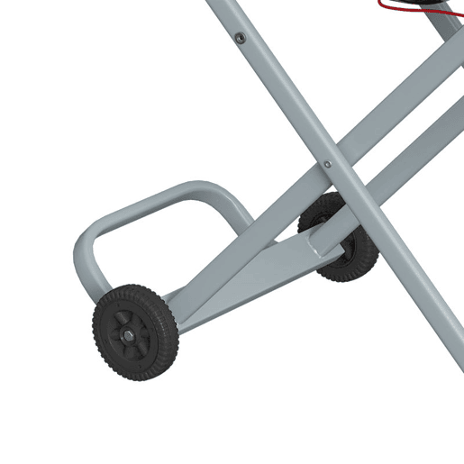 Outsunny Grelhador a Gás Dobrável, BBQ Gás com Queimador 2,5 kW, Grelhador Portátil com Termómetro, Mesa Lateral, Grelha de Ferro Fundido, Coletor de Gordura e 2 Rodas para Jardim, Campismo, Preto