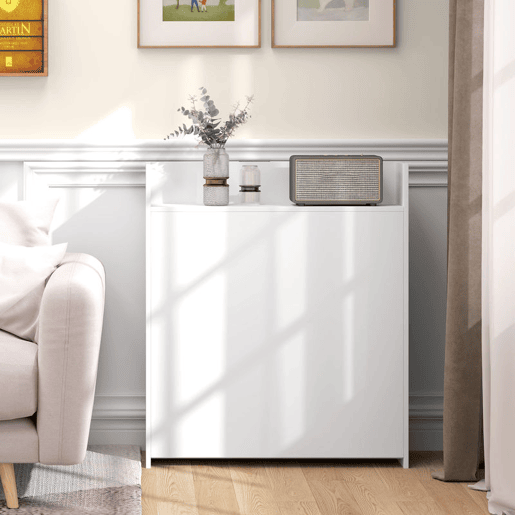 HOMCOM Mesa Dobrável de Jantar Mesa de Cozinha Dobrável com Folha Abatível 4 Compartimentos Até 3 Pessoas Pés de Aço para Sala Espaços Pequenos 78,5x91x93 cm Branco