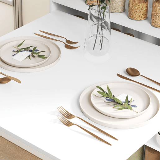 HOMCOM Mesa Dobrável de Jantar Mesa de Cozinha Dobrável com Folha Abatível 4 Compartimentos Até 3 Pessoas Pés de Aço para Sala Espaços Pequenos 78,5x91x93 cm Branco