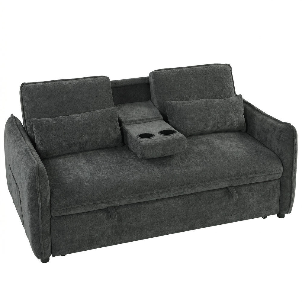 Sofá Cama Chenilla HOMCOM, hogar - sofás y butacas