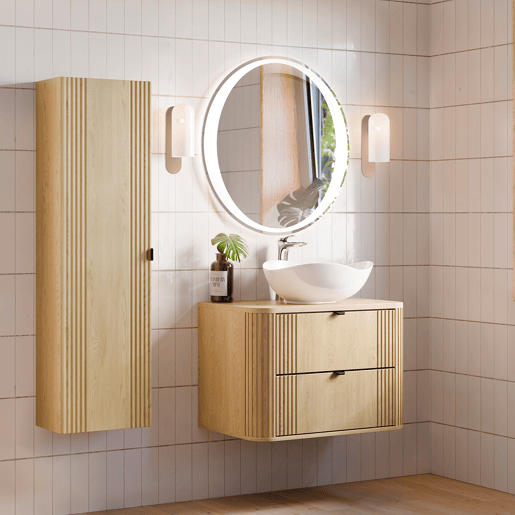 Móvel lavatório simples 80 cm Mila Madeira