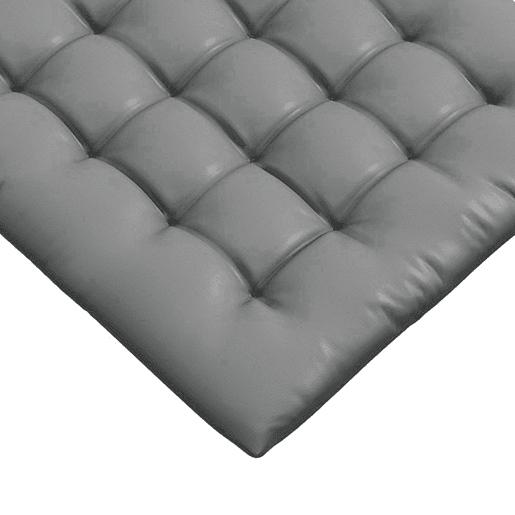Outsunny Conjunto de 6 Almofadas para Cadeiras de Jantar 40x40 cm 6 Unidades Almofadas para Cadeiras de Jardim Acolchoadas com Fitas e Capas Removíveis, Cinzento Escuro