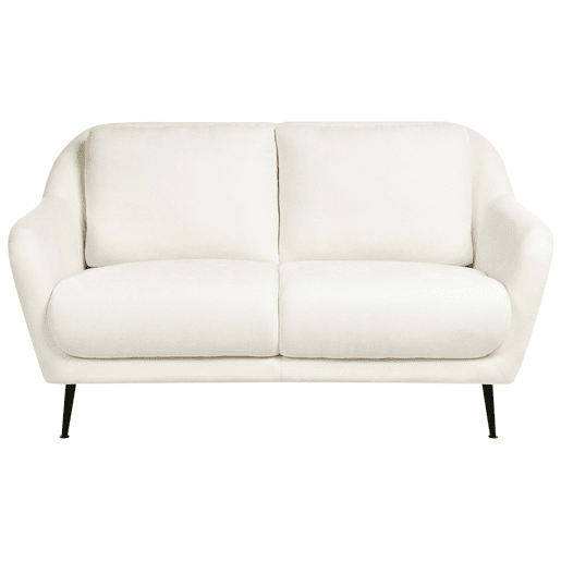 Beliani Sofá de 2 lugares Chenille EIBY Beliani Sofá de 2 lugares Chenille EIBY