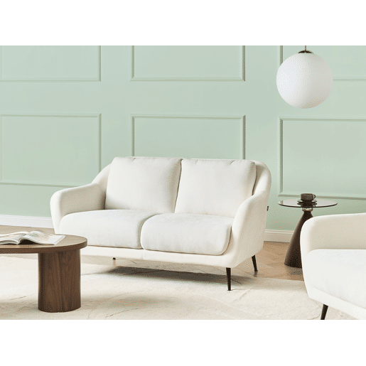 Beliani Sofá de 2 lugares Chenille EIBY Beliani Sofá de 2 lugares Chenille EIBY
