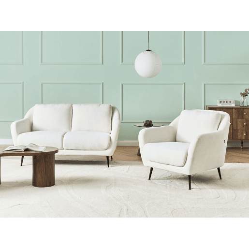 Beliani Sofá de 2 lugares Chenille EIBY Beliani Sofá de 2 lugares Chenille EIBY
