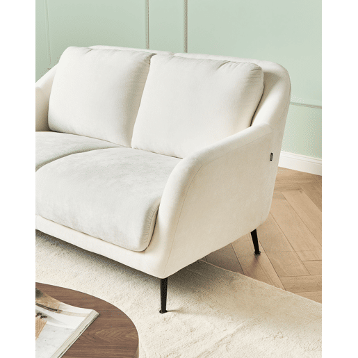 Beliani Sofá de 2 lugares Chenille EIBY Beliani Sofá de 2 lugares Chenille EIBY