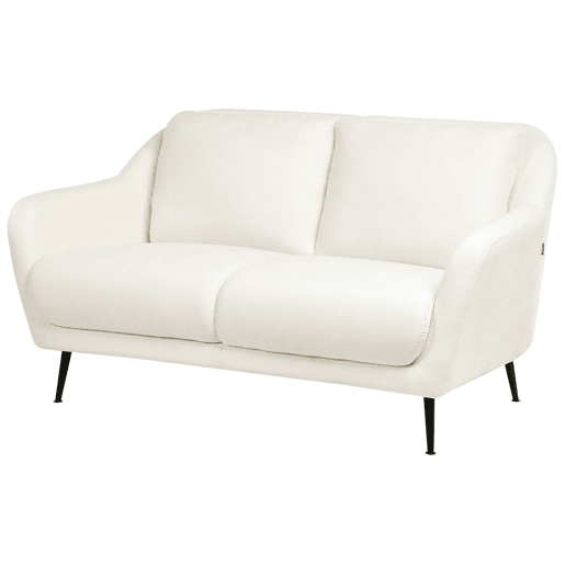 Beliani Sofá de 2 lugares Chenille EIBY Beliani Sofá de 2 lugares Chenille EIBY
