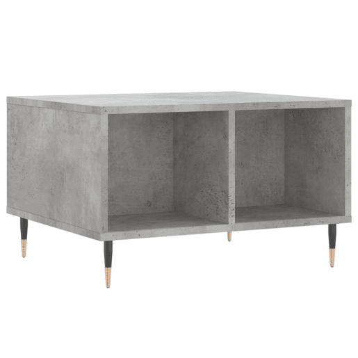 Mesa de Centro, Mesa baixa, 60x50x36,5 cm derivados de madeira cinza cimento