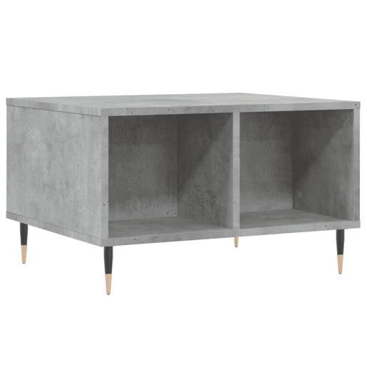 Mesa de Centro, Mesa baixa, 60x50x36,5 cm derivados de madeira cinza cimento
