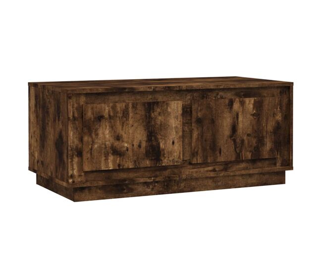 Mesa de café - mesa de centro madera contrachapada roble ahumado 102x50x44 cm