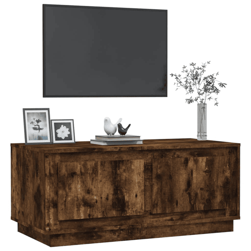 Mesa de Centro, Mesa baixa, 102x50x44 cm derivados madeira carvalho fumado
