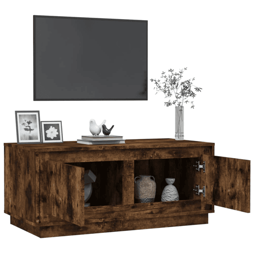 Mesa de Centro, Mesa baixa, 102x50x44 cm derivados madeira carvalho fumado