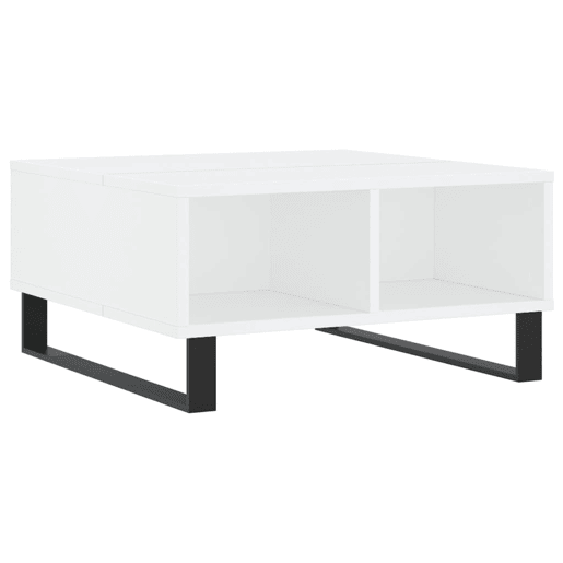 Mesa de Centro, Mesa baixa, 60x60x30 cm derivados de madeira branco