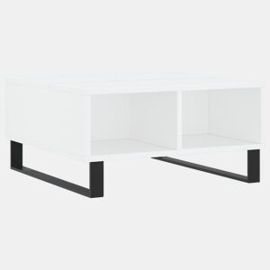 Mesa de Centro, Mesa baixa, 60x60x30 cm derivados de madeira branco