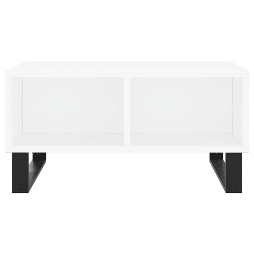 Mesa de Centro, Mesa baixa, 60x60x30 cm derivados de madeira branco