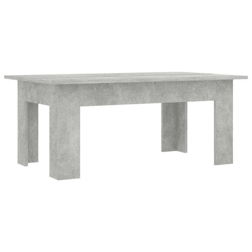 Mesa de Centro, Mesa baixa, 100x60x42 cm derivados madeira cinzento cimento