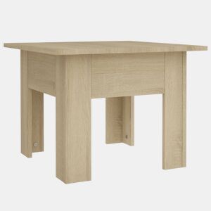 Mesa de Centro, Mesa baixa, 55x55x42 cm aglomerado cor carvalho sonoma