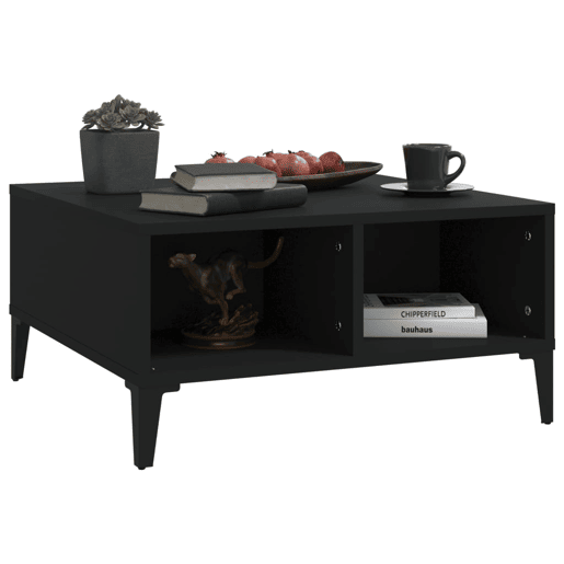 Mesa de Centro, Mesa baixa, 60x60x30 cm contraplacado preto