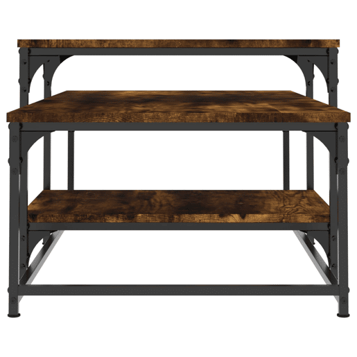 Mesa de Centro, Mesa baixa, 102x60x45 cm derivados madeira carvalho fumado
