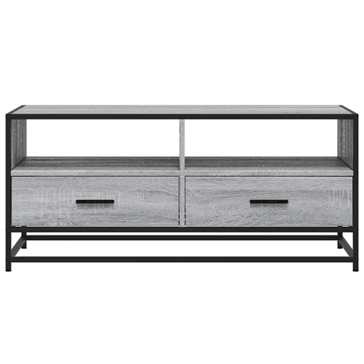 Mesa de Centro, Mesa baixa, 100x50x45cm derivados madeirametal cinza sonoma