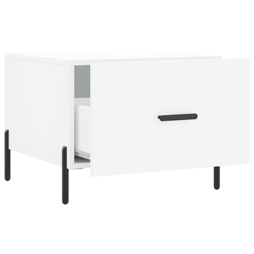 Mesa de Centro, Mesa baixa, 50x50x40 cm derivados de madeira branco