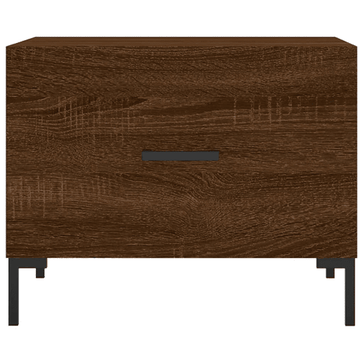 Mesa de Centro, Mesa baixa, 50x50x40 cm derivados madeira carvalho castanho