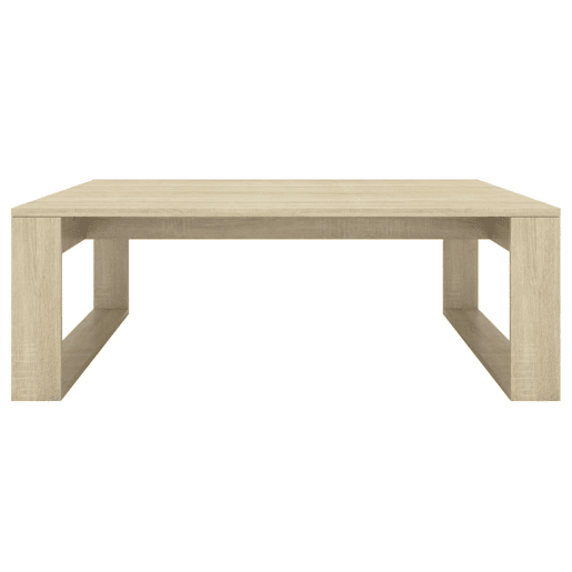 Mesa de Centro, Mesa baixa, 100x100x35 cm derivados madeira carvalho sonoma