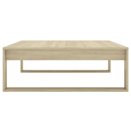 Mesa de Centro, Mesa baixa, 100x100x35 cm derivados madeira carvalho sonoma