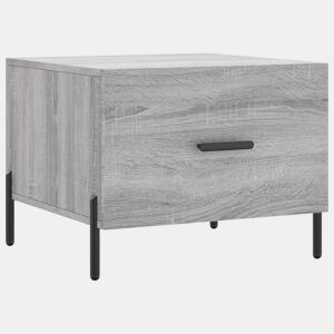 Mesa de Centro, Mesa baixa, 50x50x40 cm derivados madeira sonoma cinza