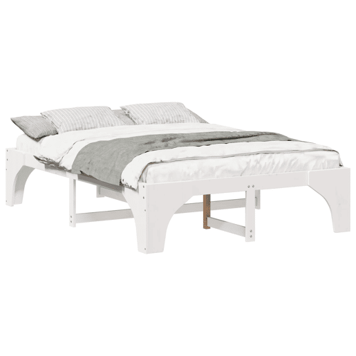 Estrutura De Cama De Casal Simple - Branco 160 x 200 cm