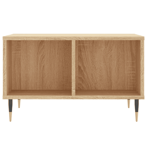 Mesa de Centro, Mesa baixa, 60x50x36,5 cm derivados madeira carvalho sonoma