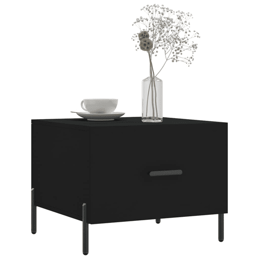 Mesa de Centro, Mesa baixa, 50x50x40 cm derivados de madeira preto