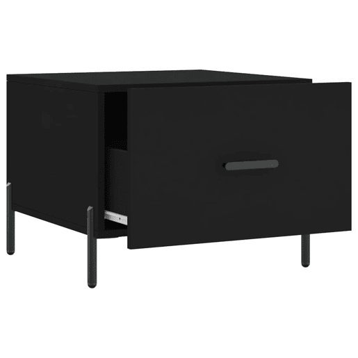 Mesa de Centro, Mesa baixa, 50x50x40 cm derivados de madeira preto