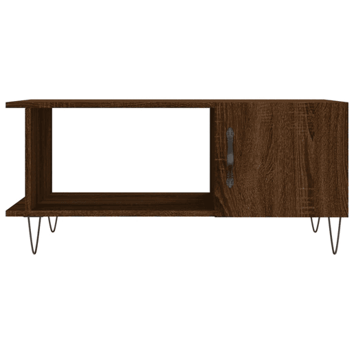 Mesa de Centro, Mesa baixa, 90x50x40 cm derivados de madeira carvalho castanho