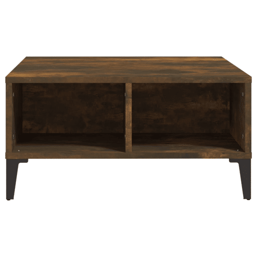 Mesa de Centro, Mesa baixa, 60x60x30 cm aglomerado cor carvalho fumado