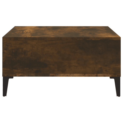 Mesa de Centro, Mesa baixa, 60x60x30 cm aglomerado cor carvalho fumado
