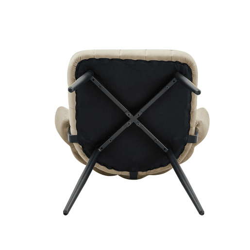 Conjunto de mesa e cadeiras de 60 cm - mesa redonda em MDF com base preta e 2 cadeiras de jantar com encosto em forma de pétala em veludo e pernas pretas - Light Coffee, Walnut+black
