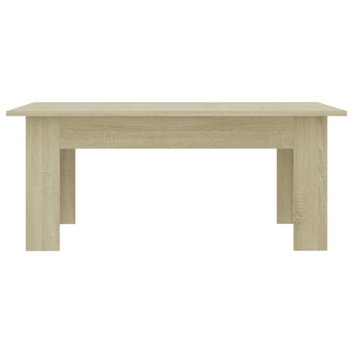 Mesa de Centro, Mesa baixa, 100x60x42cm derivados de madeira carvalho sonoma